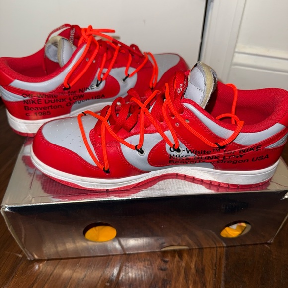 Off White Nike Dunk “University Red” - Picture 2 of 5